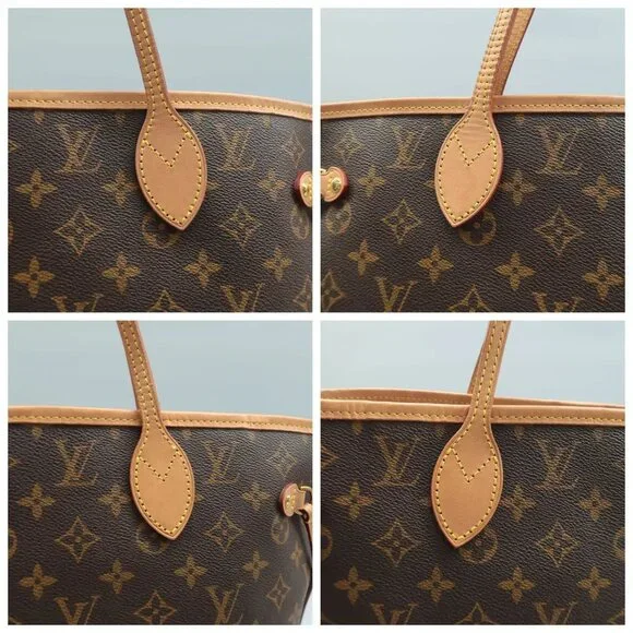 100% Authentic Louis Vuitton Neverfull MM Brown W/P Monogram Canvas Shoulder Bag - Picture 5 of 12